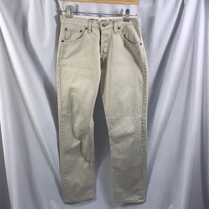 Vintage Levi’s Beige Classic Straight Leg Button Fly Jeans